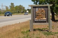 Welcome sign on Monterey Road Welcome sign on Monterey Road
